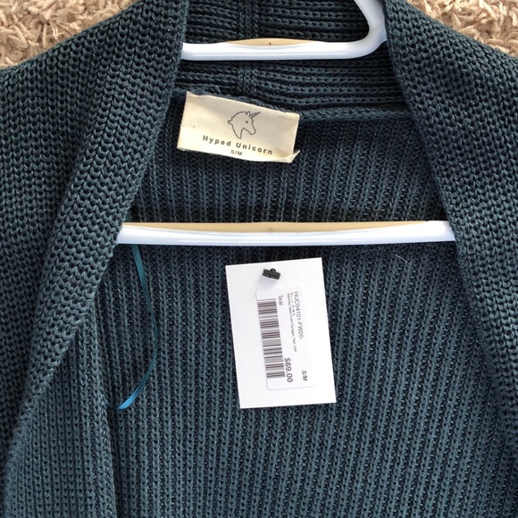 Teal cardigan - Picture 2 of 3